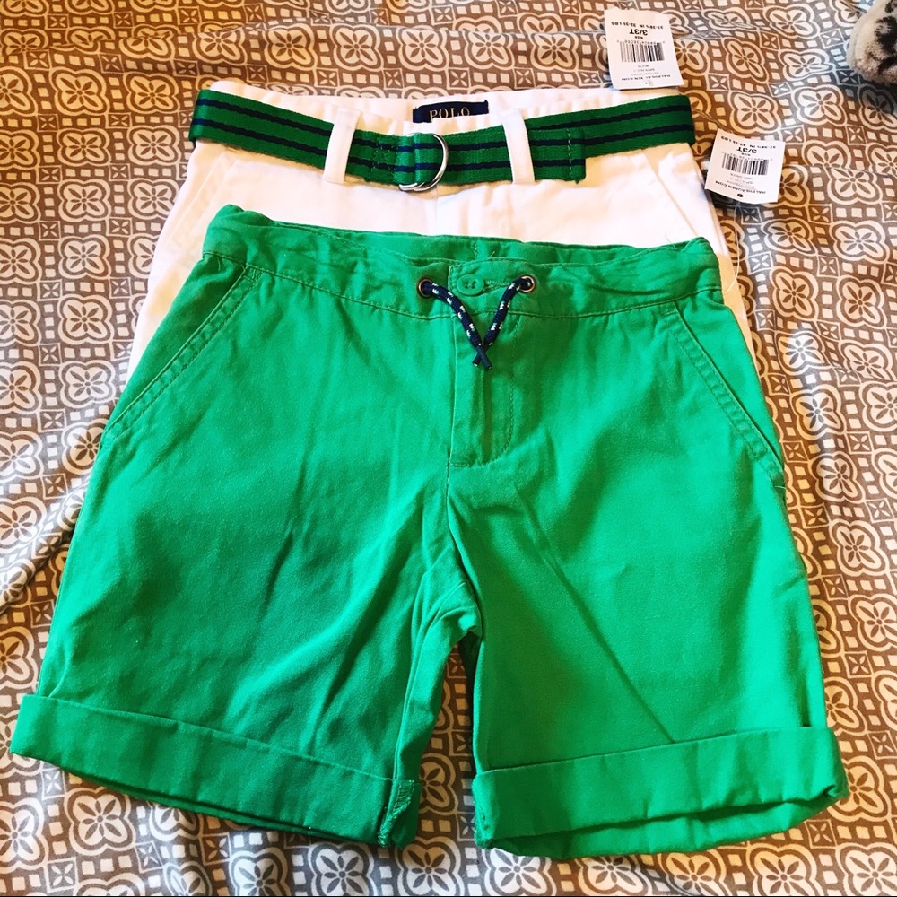2 Ralph Lauren 3T boys shorts NWT